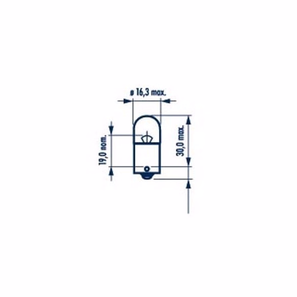 Bulb BA15S 12 volts 5 watts R5W
