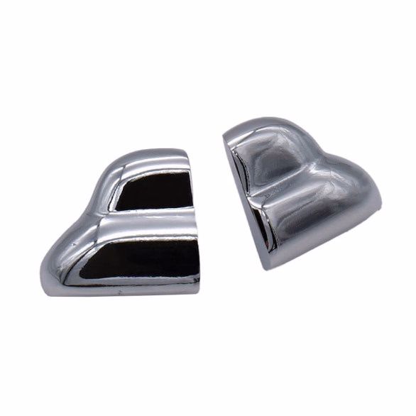 Jeu de petites moustaches poignée de capot avant Renault 4cv 2ème modèle - Pièces détachées Renault 4CV - Alepoc