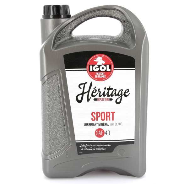 Huile IGOL Heritage Sport SAE 40 5L