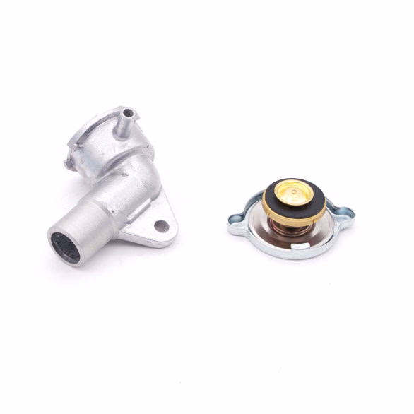 Pipe alu ⌀28 + bouchon radiateur Renault Dauphine 1er modèle